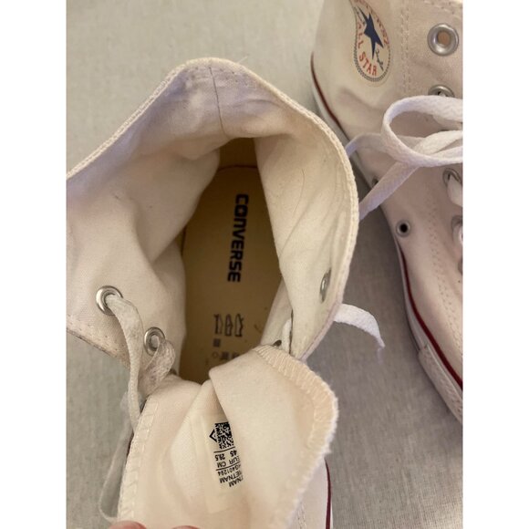 Custom Converse All Star High Top Sneakers Mens Size 11 Womens Size 13 White - Picture 8 of 9